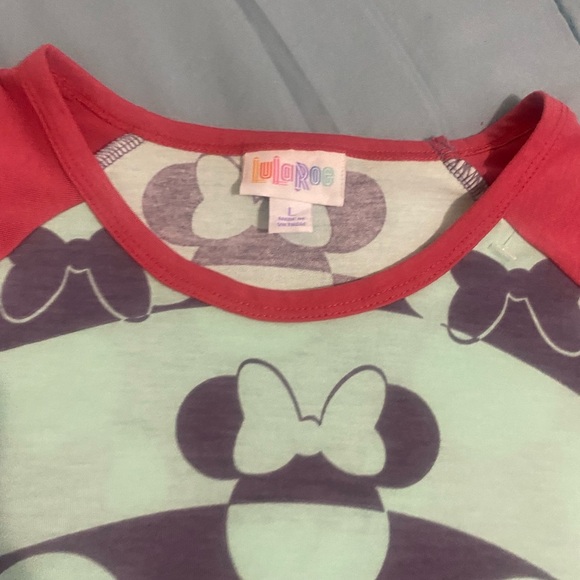 Disney Red and Green Raglan T-Shirt 3/4 Sleeve - Picture 5 of 11